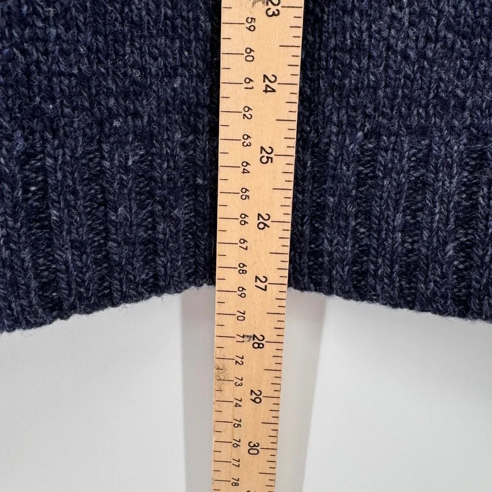 American Eagle‎ Sweater Mens Large Blue Striped 100% Lambswool Crewneck Vintage